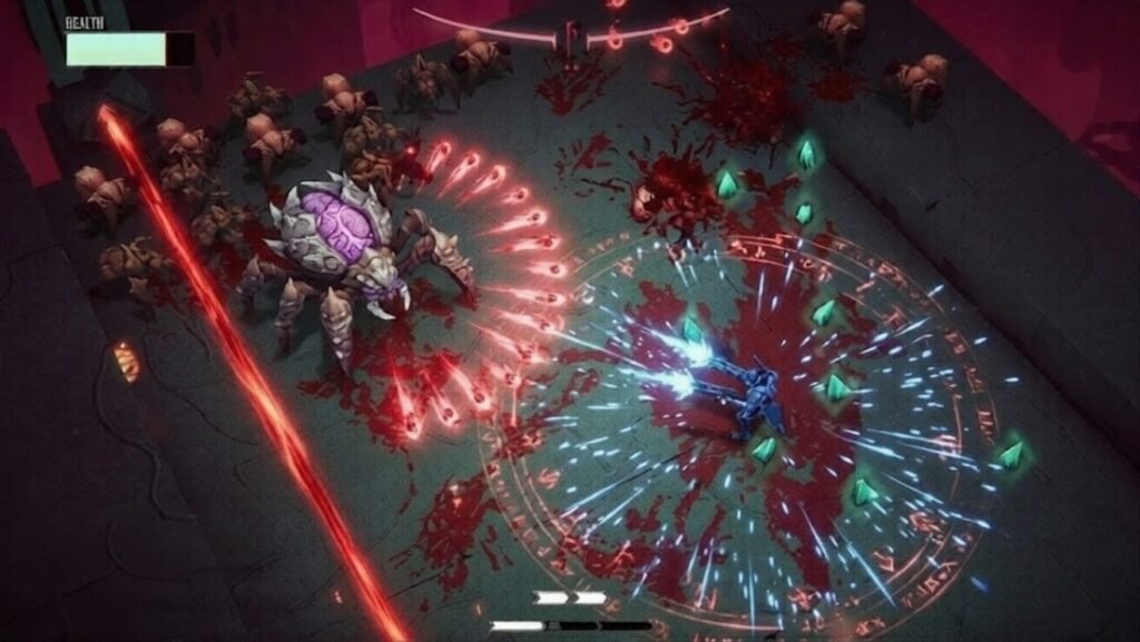 Kill Knight gameplay showing isometric combat with intense action and resource management mechanics