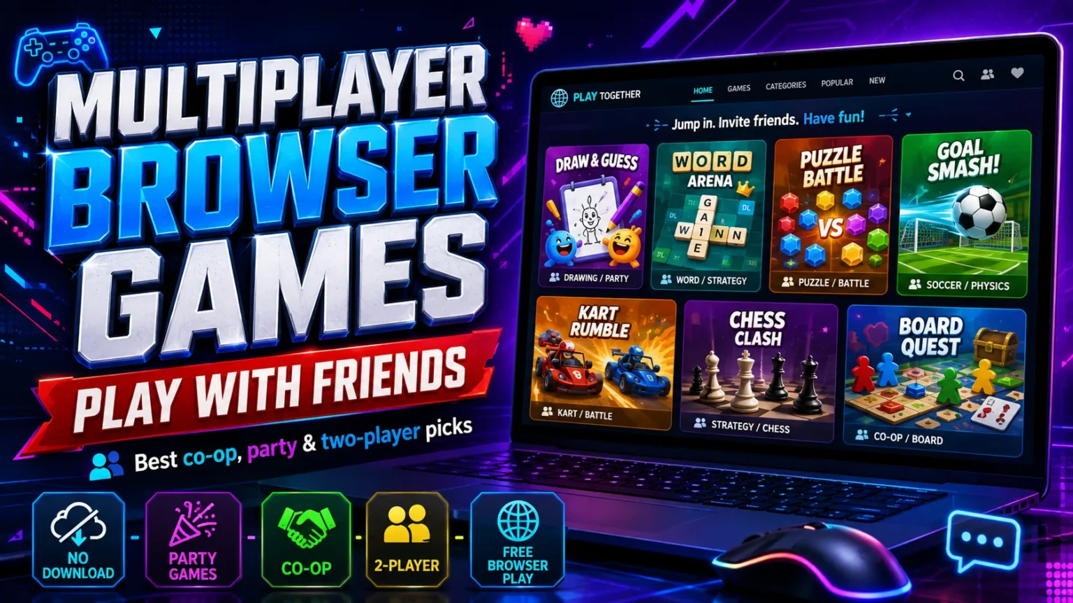 13 Best Multiplayer Browser Games to Play With Friends Multiplayer browser games to play with friends, including co-op, party, two-player and strategy games