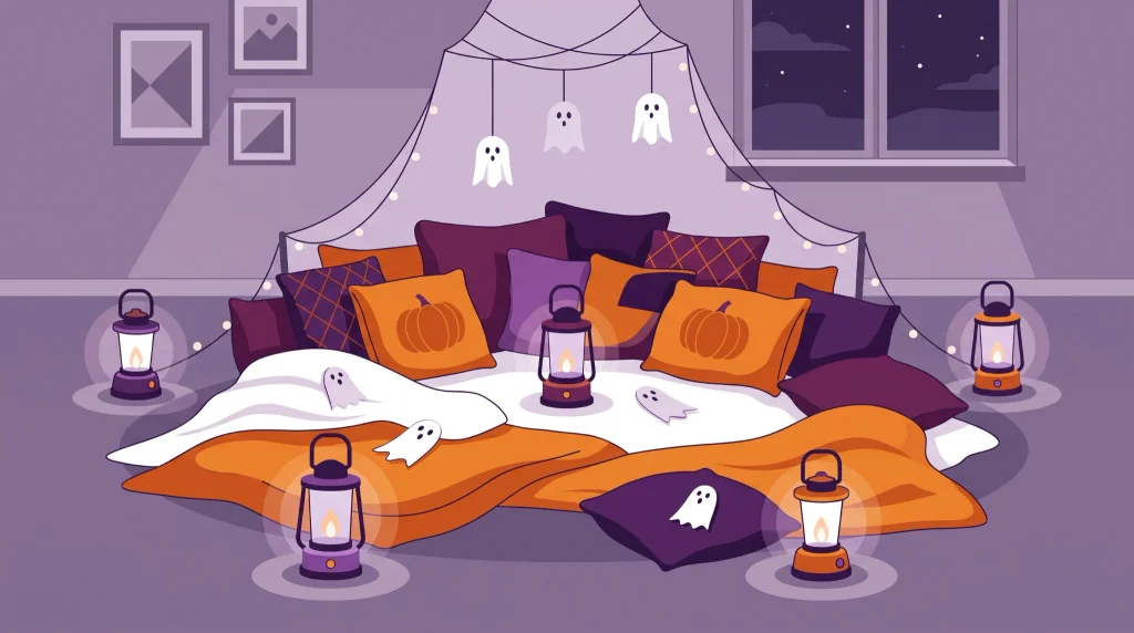 Friendly Halloween slumber party themes and decorations for kids and tweens